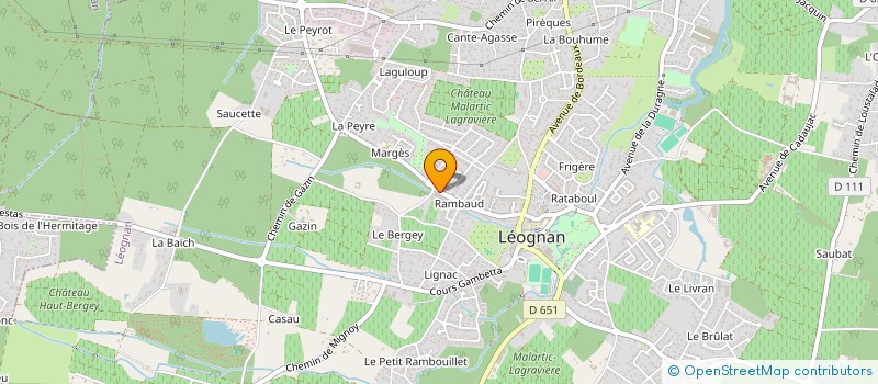 localisation de l'entreprise SARL MORETTO DAYON à LEOGNAN