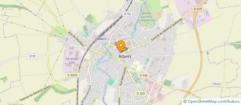 localisation de l'entreprise SARL MORIN C.C.M à ALBERT