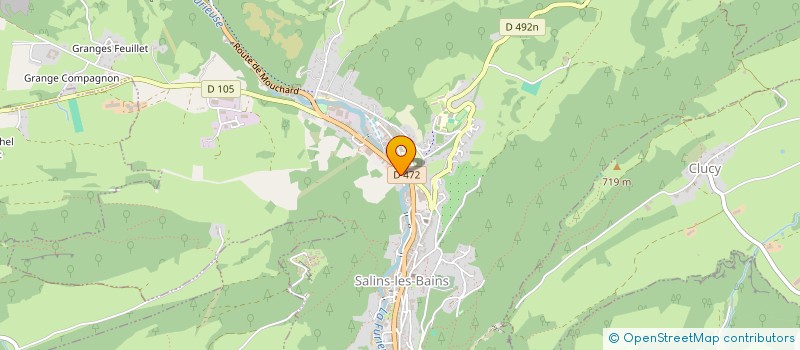 localisation de l'entreprise SARL MORIN DUSSOUILLEZ  SALINS-LES-BAINS