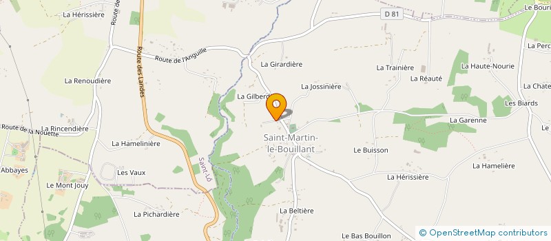 localisation de l'entreprise SARL MORIN FRERES à SAINT-MARTIN-LE-BOUILLANT