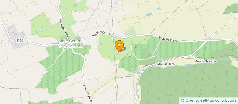 localisation de l'entreprise SARL MORIN JEAN-LUC  SAINTE-GEMME-EN-SANCERROIS