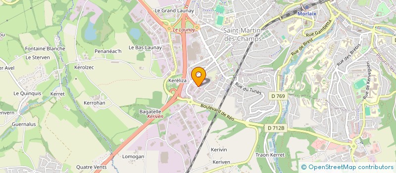 localisation de l'entreprise SARL MORLAISIENNE DIFFUSION MEUBLE à SAINT-MARTIN-DES-CHAMPS