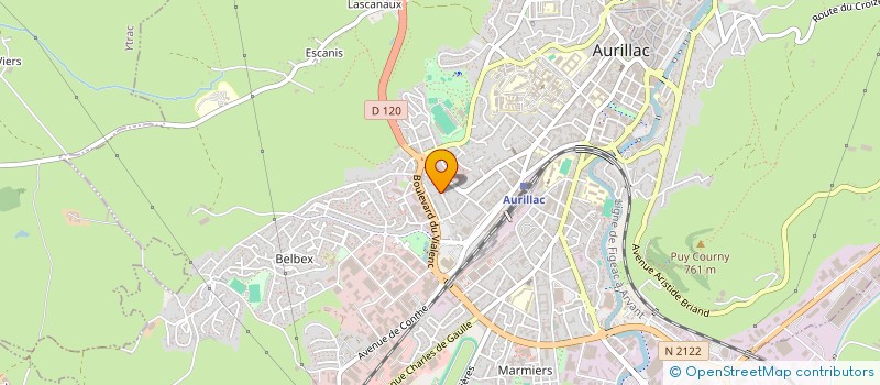 localisation de l'entreprise SARL MORLON à AURILLAC