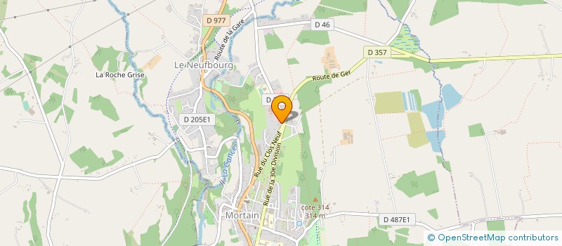 localisation de l'entreprise SARL MORTAIN AMBULANCES  MORTAIN-BOCAGE