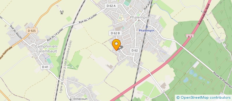 localisation de l'entreprise SARL MORTREU  PHALEMPIN