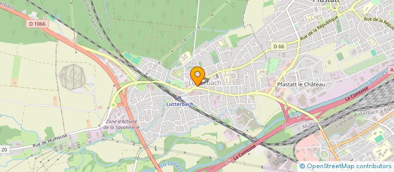 localisation de l'entreprise SARL MOSAIQUE  LUTTERBACH