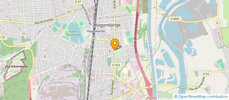 localisation de l'entreprise SARL MOSELLANE TOITURE à HAGONDANGE