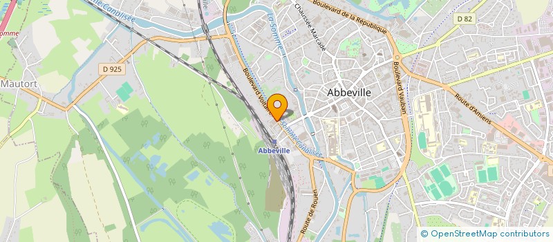 localisation de l'entreprise SARL MOTO 80 à ABBEVILLE