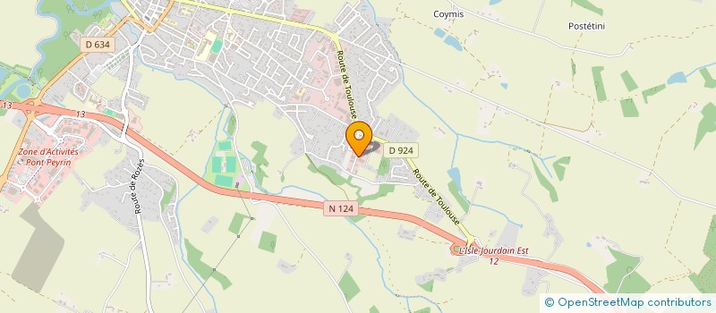 localisation de l'entreprise SARL MOTOCULTURE L'ISLOISE  L'ISLE-JOURDAIN