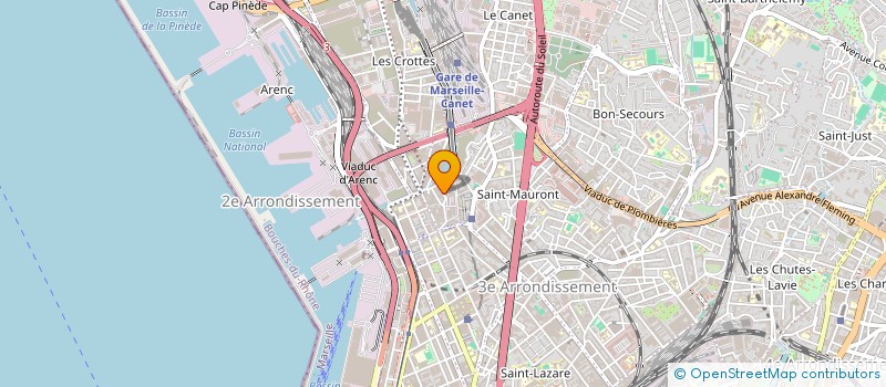 localisation de l'entreprise SARL MOTOS PIECES SERVICES à MARSEILLE