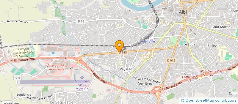 localisation de l'entreprise SARL MOTOSTYL  ALBI