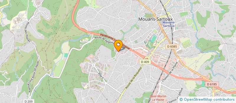localisation de l'entreprise SARL MOUGINS BATIMENT à MOUANS-SARTOUX