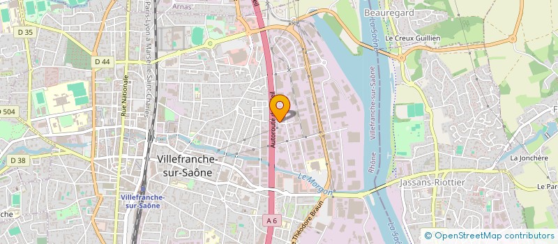 localisation de l'entreprise SARL MOULIN-PHOTOGRAVURE OFFSET  VILLEFRANCHE-SUR-SAONE