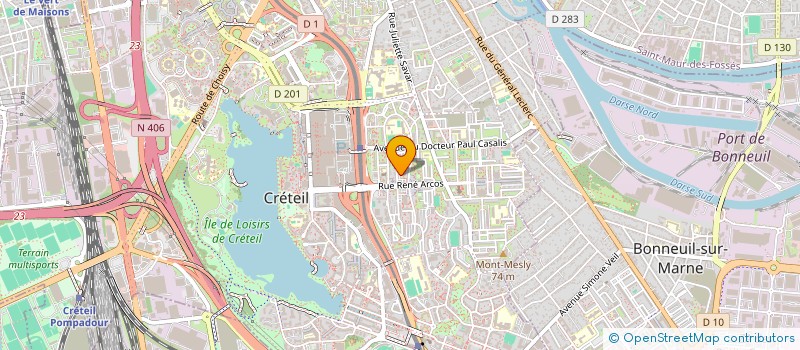 localisation de l'entreprise SARL MOUSS  CRETEIL