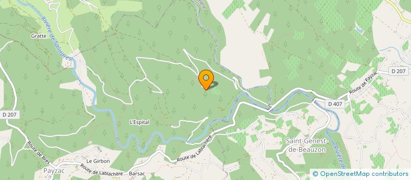 localisation de l'entreprise SARL MOUTET TEYSSIER TRAVAUX PUBLICS  PAYZAC