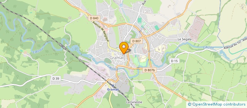 localisation de l'entreprise SARL MP à GRAMAT