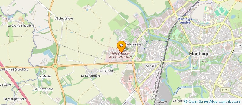 localisation de l'entreprise SARL MP à MONTAIGU-VENDEE