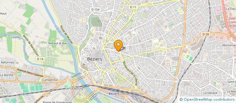 localisation de l'entreprise SARL MP HABITAT à BEZIERS