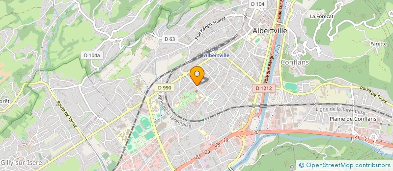 localisation de l'entreprise SARL MPMB  ALBERTVILLE