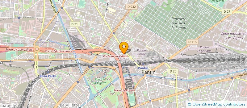 localisation de l'entreprise SARL MRP BATIMENT à PANTIN