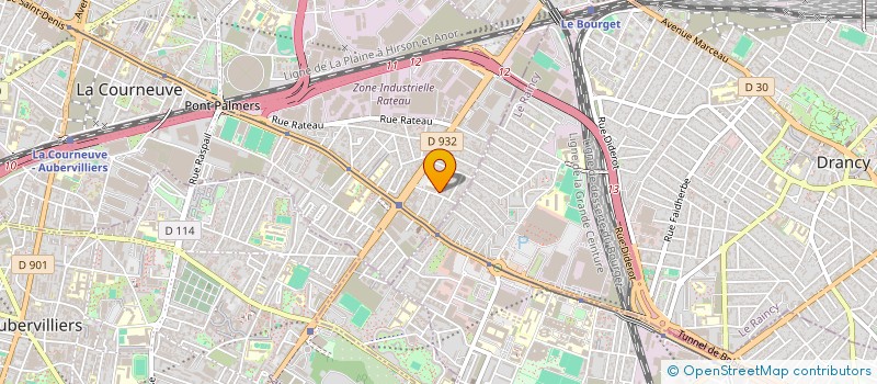 localisation de l'entreprise SARL MS AUTO à LA COURNEUVE