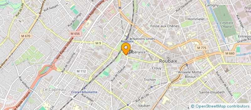 localisation de l'entreprise SARL MSI à ROUBAIX