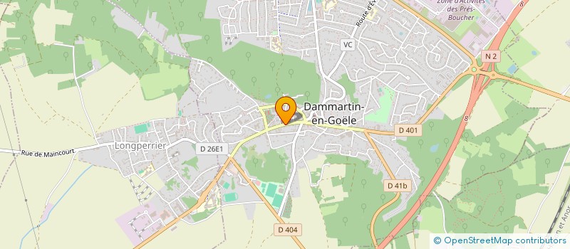 localisation de l'entreprise SARL MSM  DAMMARTIN-EN-GOELE