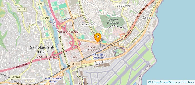 localisation de l'entreprise SARL MSR BATIMENTS à NICE