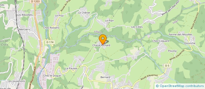 localisation de l'entreprise SARL MSTB  CHARVONNEX