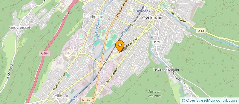 localisation de l'entreprise SARL MT à OYONNAX