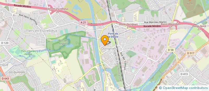localisation de l'entreprise SARL MTK à DOUAI