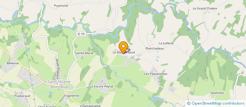 localisation de l'entreprise SARL MTM à SAINT-HILAIRE-BONNEVAL