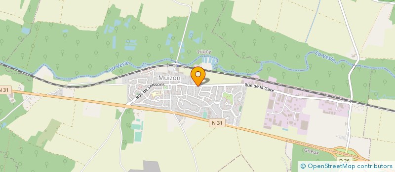 localisation de l'entreprise SARL MUIZON TRANSPORTS  MUIZON