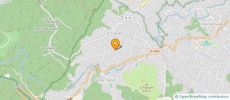 localisation de l'entreprise SARL MULA DAMIAN à LE TIGNET