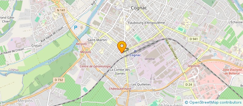 localisation de l'entreprise SARL MULLER à COGNAC
