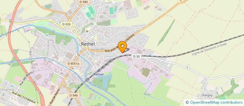 localisation de l'entreprise SARL MULLER PERE ET FILS  RETHEL