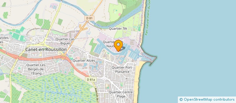 localisation de l'entreprise SARL MULTI COMPOSITES  CANET-EN-ROUSSILLON