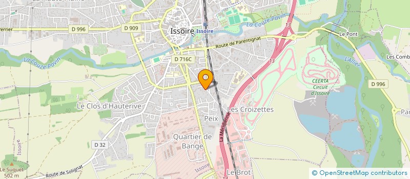 localisation de l'entreprise SARL MULTI LOG à ISSOIRE