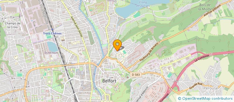 localisation de l'entreprise SARL MULTI TOITURES à BELFORT