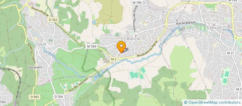 localisation de l'entreprise SARL MULTISERVICES DU BEDAT-MEDIACOM à BLANZAT