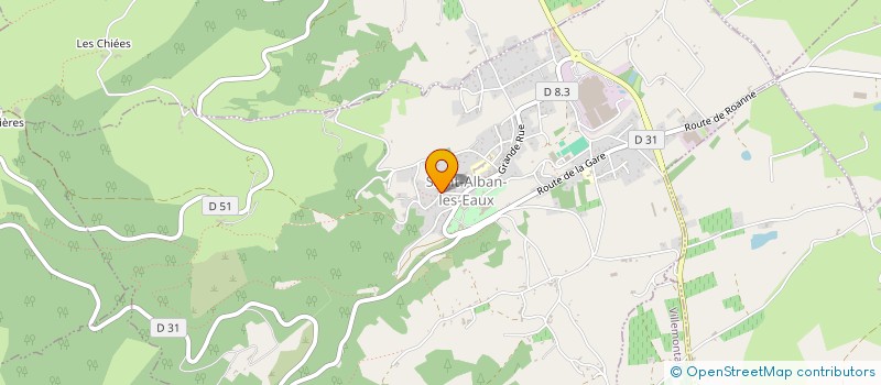 localisation de l'entreprise SARL MURE-CHANTELOT à SAINT-ALBAN-LES-EAUX
