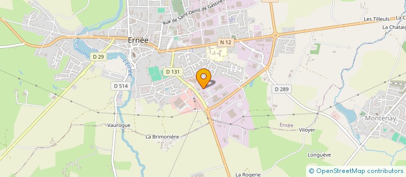 localisation de l'entreprise SARL MURY à ERNEE