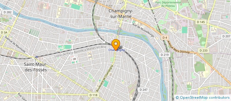 localisation de l'entreprise SARL MV  SAINT-MAUR-DES-FOSSES