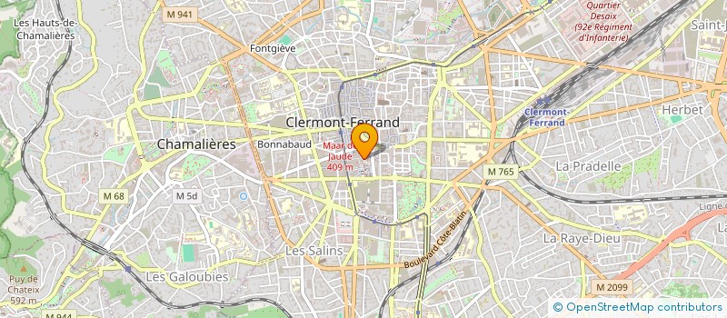 localisation de l'entreprise SARL MV INVESTISSEMENT  CLERMONT-FERRAND