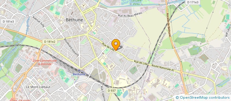 localisation de l'entreprise SARL MVS CUISINES BETHUNE à BETHUNE