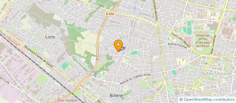 localisation de l'entreprise SARL MYST'HAIR COIFFURE à BILLERE