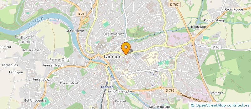 localisation de l'entreprise SARL N.A à LANNION