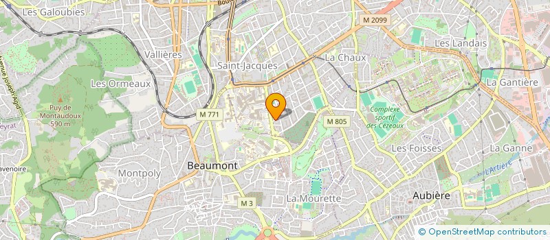 localisation de l'entreprise SARL N & B à CLERMONT-FERRAND
