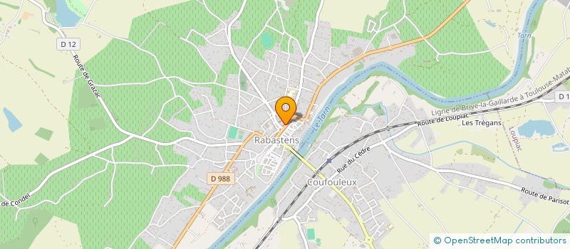 localisation de l'entreprise SARL N   BRIAND  RABASTENS