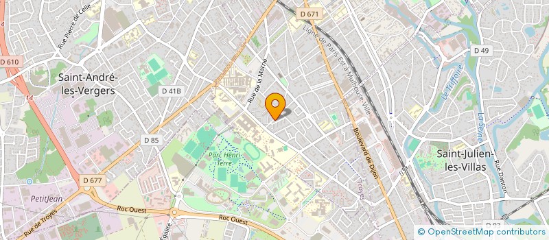 localisation de l'entreprise SARL N N C  TROYES